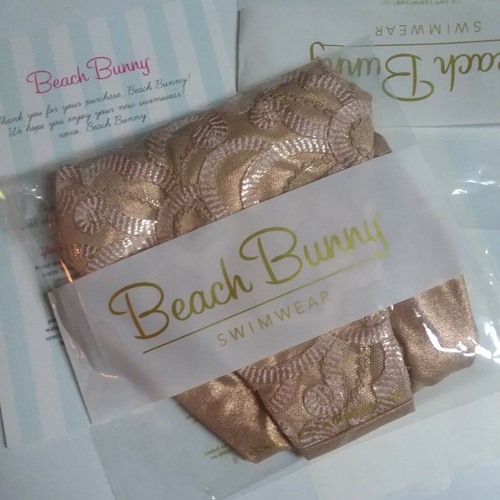 Beach Bunny Swimwear Rosie Tieside Bottom Shimmery